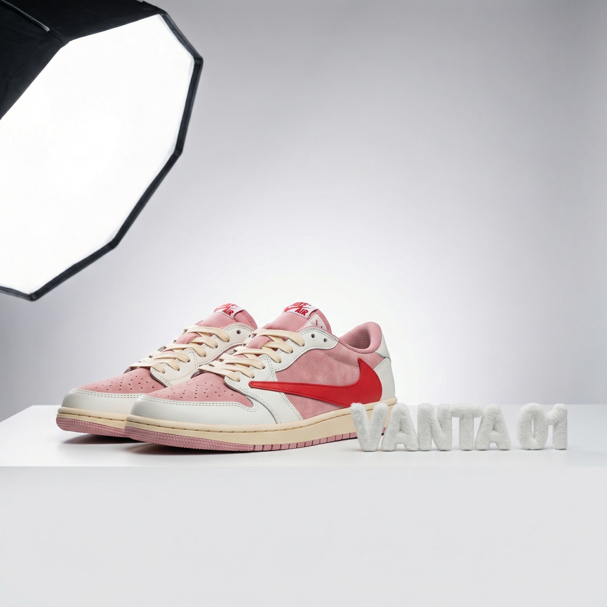 Travis Scott x Air Jordan 1 Low OG Shy Pink