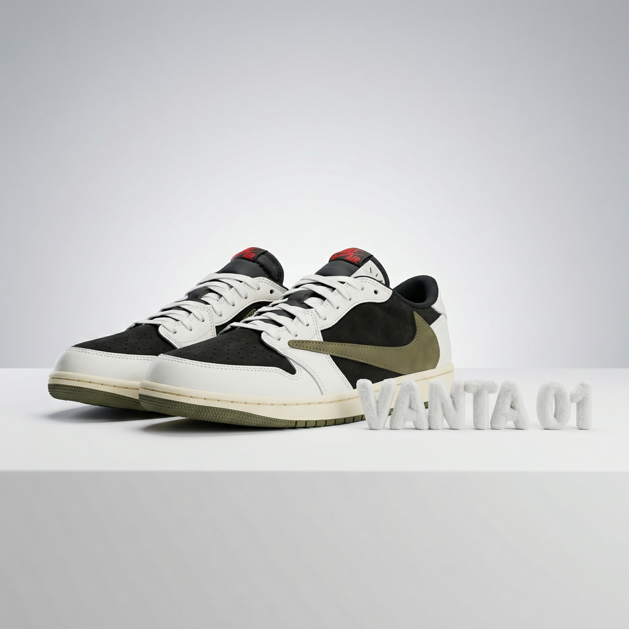 Little Kids' Travis Scott x Air Jordan 1 Retro Low 'Olive' - Image 2