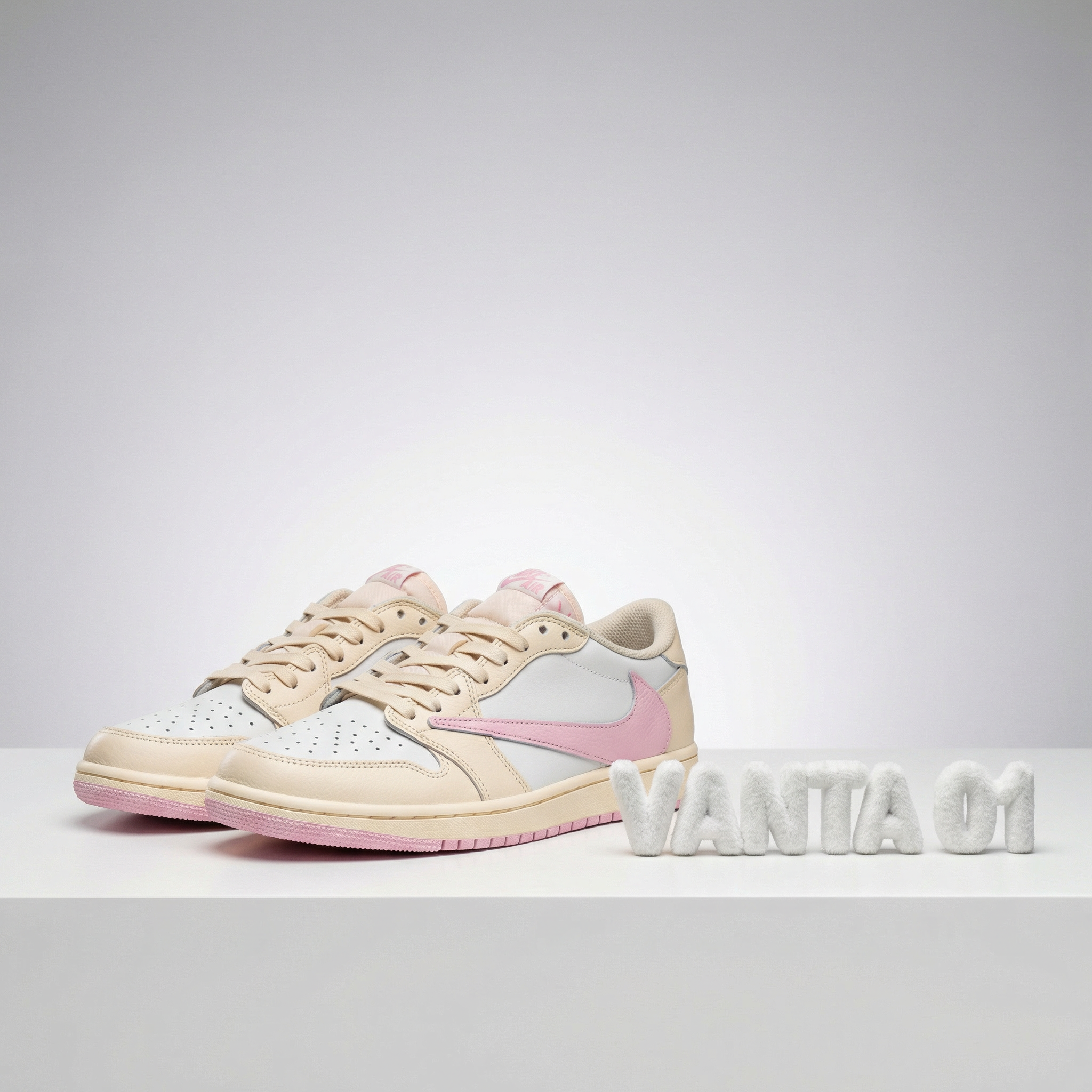Travis Scott x Nike Air Jordan 1 Retro Low OG "Shy Pink" - Image 2